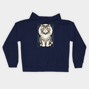 Scottish - art deco Kids Hoodie